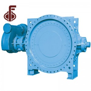 Ductile Iron Flange Nau'in Eccentric Butterfly Valve