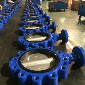 Lima Lever Actuated Ductile Iron Lug Type Butterfly Valves