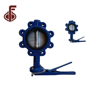 Hand Lever Actuated Ductile Iron Lug Type Butterfly Valve