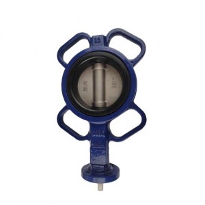 DN80 PN10 / PN16 Ductile Iron Wafer Butterfly Valve