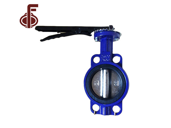 Ductile Iron Wafer Butterfly Valve ine Aluminium Handle Production