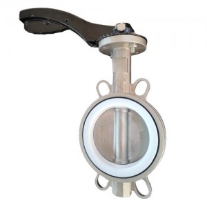 CF8M Lawas/Disc PTFE Seat Wafer Butterfly Valve