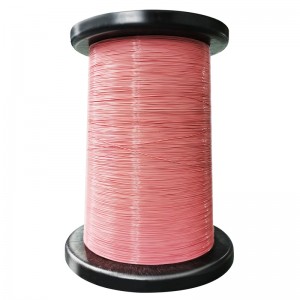 Personnalisation de la couleur du fil isolé à trois couches en téflon rose