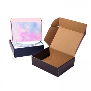 अनुकूलन निजीकृत मेलर बक्स ढुवानी उपहार प्याकेजिङ नालीदार कागज उपहार बक्स
