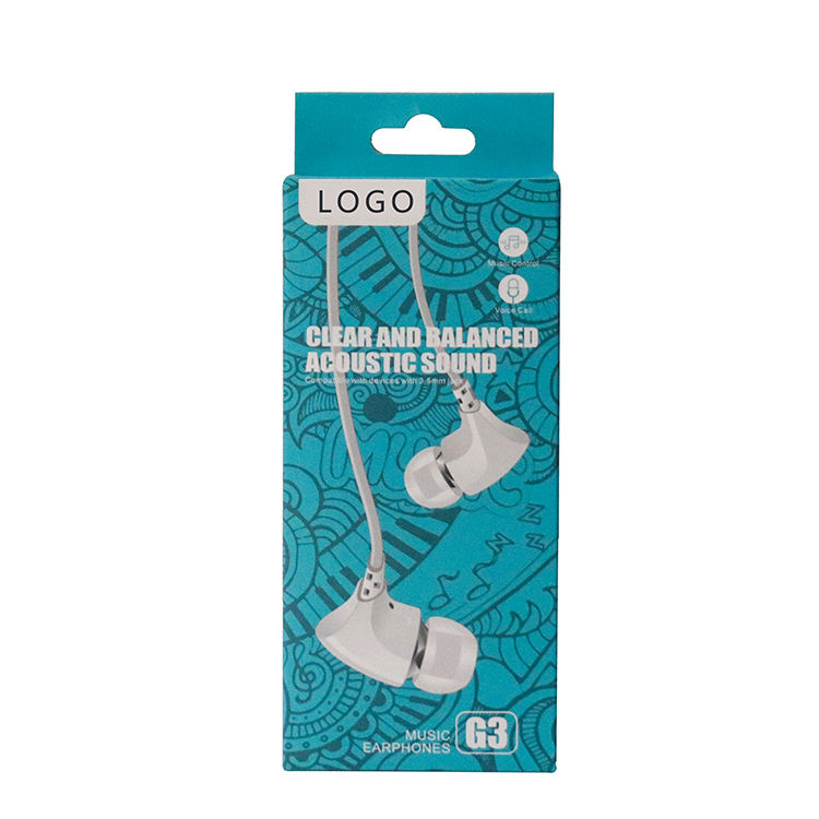 Benutzerdefiniertes Logo für elektronische Produkte zum Aufhängen von Papier, tragbare Kopfhörer-Verpackungsbox aus Papier. Empfohlenes Bild