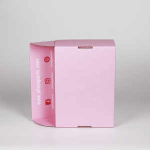 OEM हलका गुलाबी नालीदार सानुकूल मुद्रित पॅकेज मेलर शिपिंग सनग्लासेस रंगीत मेलिंग बॉक्स मेलर