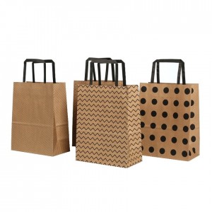 Перерабатываемая крафт-бумага с логотипом, продуктовый магазин, подарок, сумка на вынос с принтом на заказ, крафт-бумажный пакет