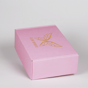 Occhiali da sole di spedizioni di spedizioni di spedizioni di pacchettu stampati personalizzati in cartone ondulatu rosa chjaru OEM