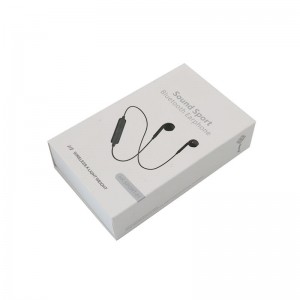 Caixa de embalaxe de auriculares con logotipo personalizado por xunto para embalaxe de auriculares