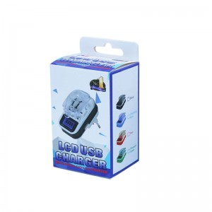 Көтерме ілгішке арналған арнайы логотипі жиналмалы ұялы телефон USB зарядтағыш орауыш қорап пакеті