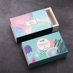 Подарочная коробка Сдвижная упаковка Картонная коробка для бумаги на заказ для закусок из печенья и конфет