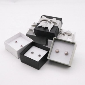 Caja de regalo personalizada del organizador del almacenamiento del collar del pendiente de la joyería que empaqueta con espuma