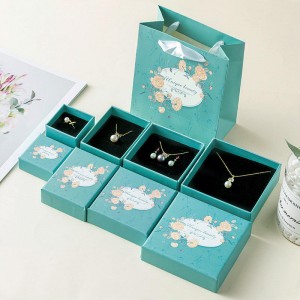 Kothak ulang tahun percetakan khusus hadiah kothak perhiasan antik kanggo perhiasan kanthi logo