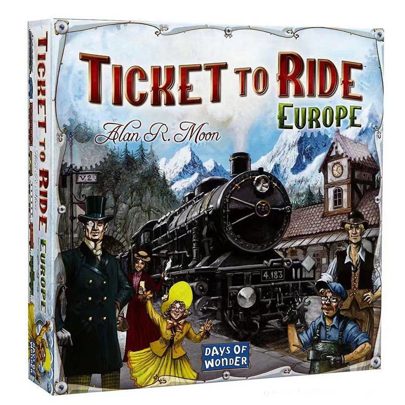 New Railroad Tour TICKETTORIDE Europe Party Games Children’s Puzzle Board Games