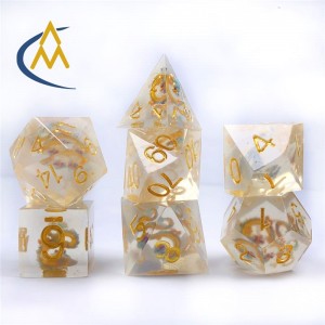 China Wholesale Heat Sensitive Dice –  Oriental Dragon Pointed Dice Set – Tianqi