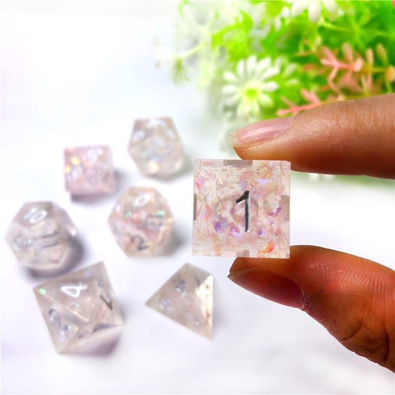 Sakura pink sharp dice set