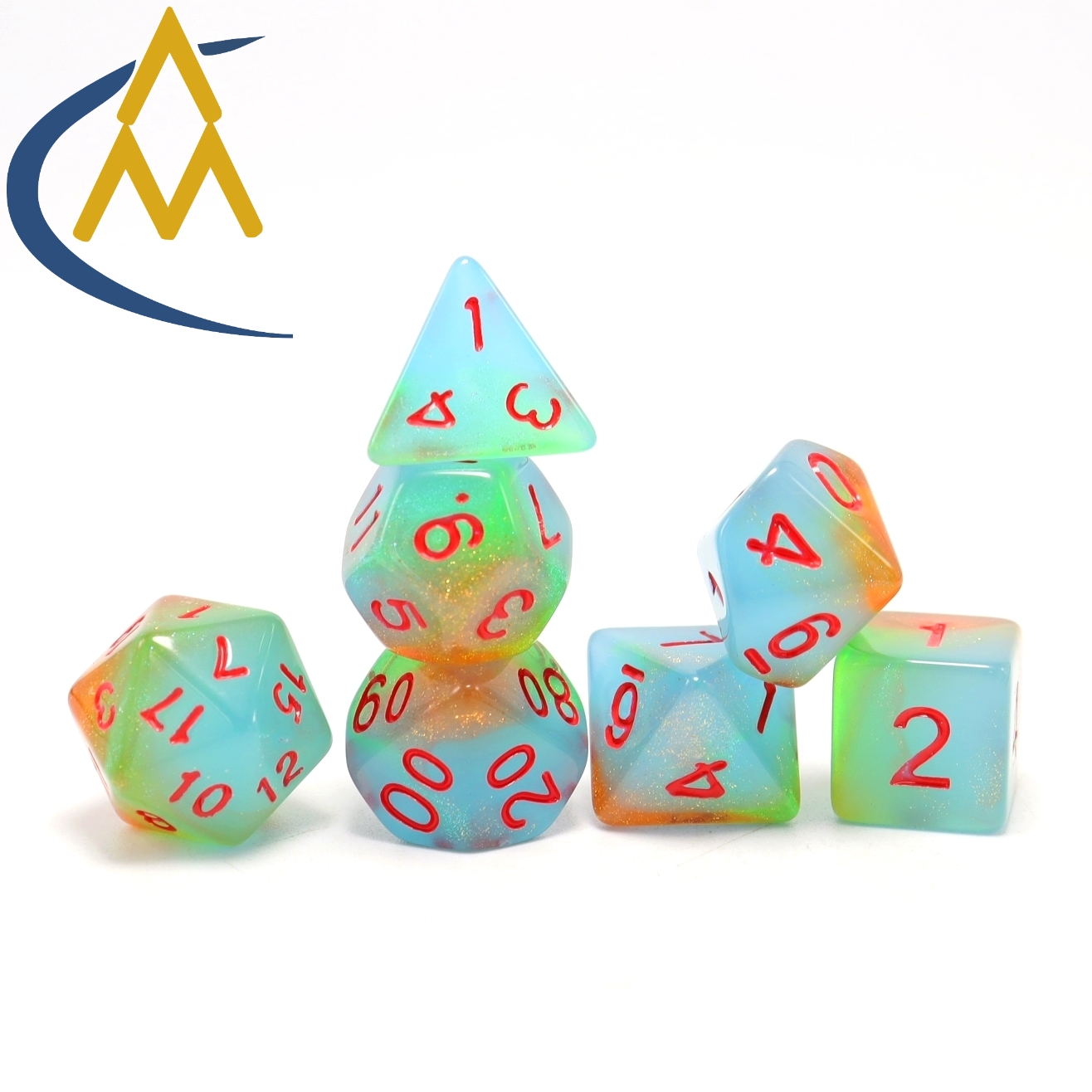 2023 The latest acrylic dice chameleon dice dungeons and dragons accessories