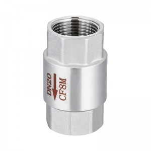Stainless steel spring check valve female thread  DN20 OEM