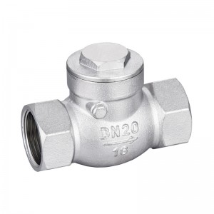 China Wholesale Horizontal Check Valve Suppliers - ZF8006 Stainless Steel female thread swing check valve DN20 – Zhanfan