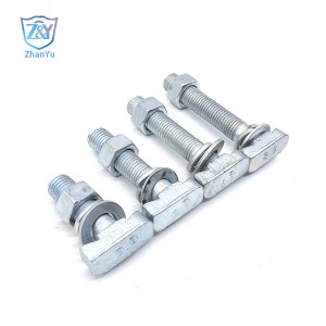 China wholesale M8 Channel Nuts Manufacturer –  Hot-dip galvanized concrete embedded HAFEN channel channel steel T-bolt – Zhanyu