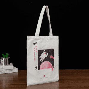 Custom eco-friendly advertising canvas cotton tote bag with logo printed