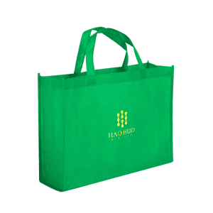 Custom logo print supermarket eco reusable green shopping tote Non woven bag