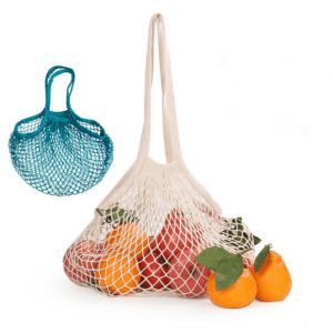 Nordic Style Eco Friendly Hanging Cotton Mesh Recycle Shopping Bags Canvas Shopping Bag