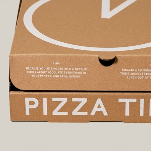 تھوک کسٹم پرنٹ شدہ پرسنلائزڈ نالیدار پیپر پیزا بکس