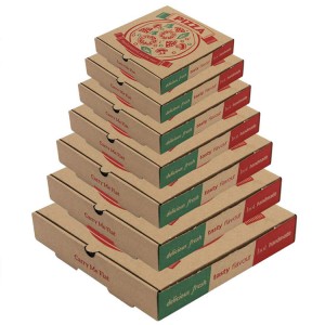 Хүчирхэг үйлдвэрлэгч захиалгаар хэвлэсэн хятад бөөний пицца цаасан хайрцаг