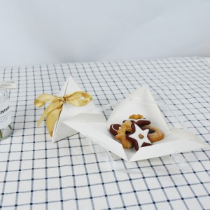 Biscuit de logo d'estampage d'or personnalisé de luxe Boîtes-cadeaux en or Zongzi