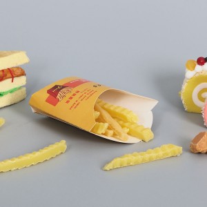 칩 패스트 푸드는 감자 튀김 식품 종이 포장 상자를 가져갑니다.