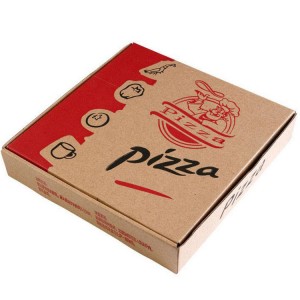 Мощна хартиена кутия за пица на едро от Китай, отпечатана по поръчка на производителя