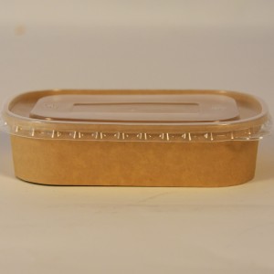 Захиалгат хэвлэх хүнсний сав баглаа боодлын хайрцаг, тагтай цаасан өдрийн хоолны хайрцаг