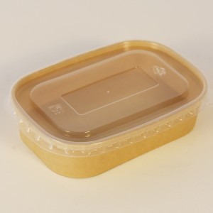 Захиалгат хэвлэх хүнсний сав баглаа боодлын хайрцаг, тагтай цаасан өдрийн хоолны хайрцаг