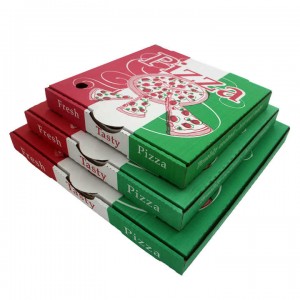 Бөөний захиалгат пиццаны хайрцаг энгийн хувийн пиццаны хайрцаг