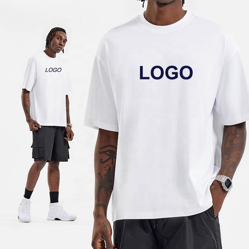 Camisetas sen etiquetas de verán de manga curta por xunto OEM personalizadas o teu logotipo de deseño tecido de punto único de alta calidade para camisetas masculinas