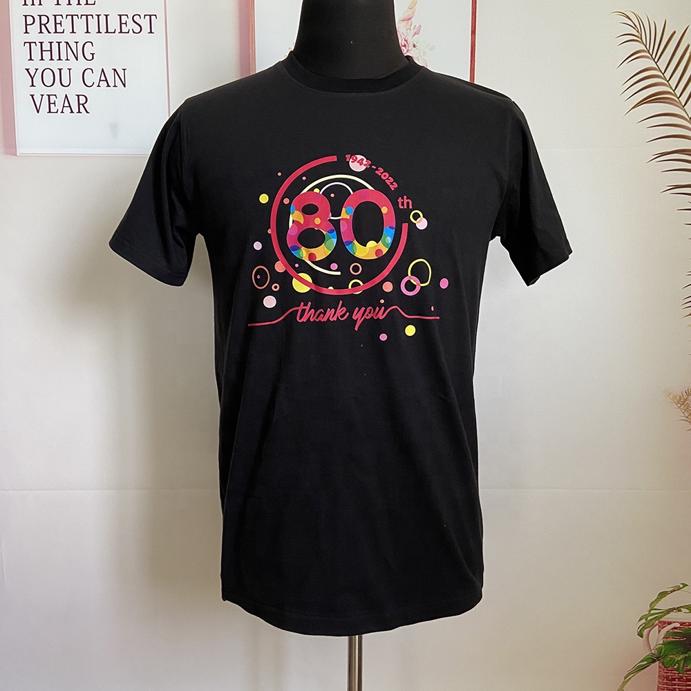 Promoción de camiseta por xunto para homes e mulleres unisex gráfico personalizado 100% algodón tecido de punto camiseta tamaño sml xl xxl xxxl