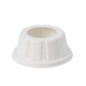 Tapa de cúpula desechable para helado de bagazo de caña de azúcar de 90 mm