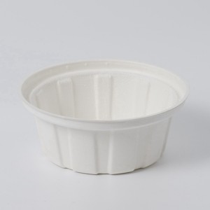 Капак купола од сладолед од багас за еднократна употреба од 90 mm