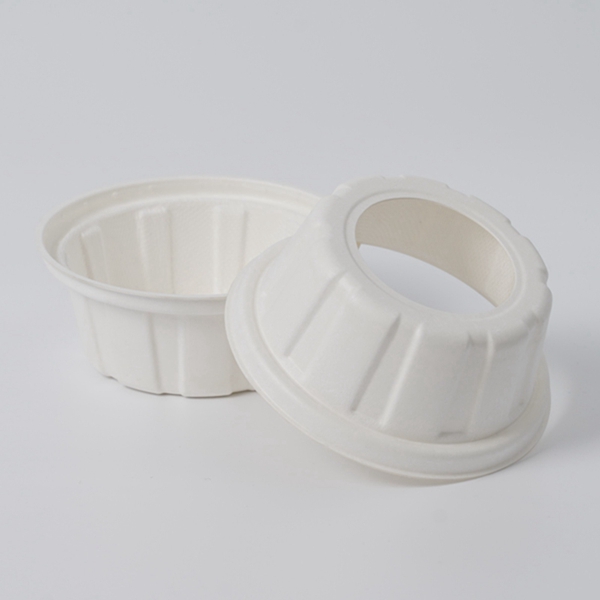 90 mm nga Disposable Sugarcane Bagasse Ice Cream Dome Lid Featured Image