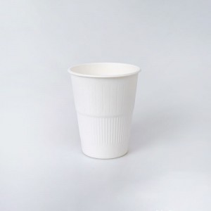 Taza de café con molde de pulpa de bagazo biodegradable de 12 oz