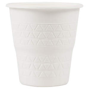 Taza de café moldeada con pulpa de bagazo biodegradable de 7.4 oz (220 ml)