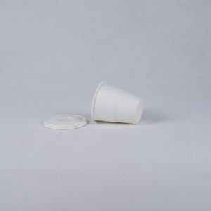 90 mm ploščat pokrov skodelice za hladno kavo iz sladkornega trsa
