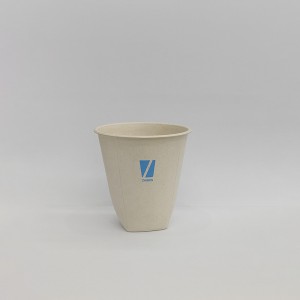 8oz Square Bottom ស្ករអំពៅ Home Compostable coffee Cup