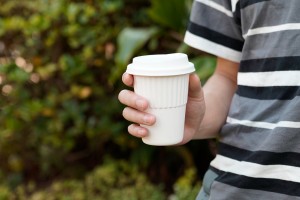 12oz Biodegradable Bagasse pulp ngundo Coffee Cup