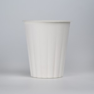 12 ऑउंस बायोडिग्रेडेबल बगास पल्प मोल्ड कॉफी कप