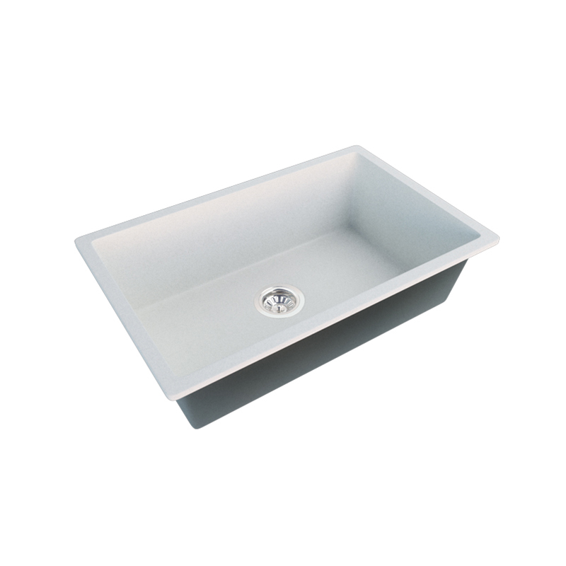 27 လက်မ Granite Composite Kitchen Sink Undermount Single Bowl တွင် ဆက်စပ်ပစ္စည်းများ ပါဝင်ပါသည်။