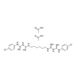 குளோரெக்சிடின் டயசெட்டேட் CAS 206986-79-0/56-95-1 விரிவான தகவலுடன்