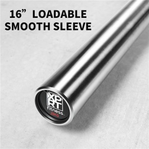 Technoage 7FT Olympic Barbell Olympic bar Solid Chrome Barbell 700lbs Chay Capacity(2-pous Plate) Pou Weightlifting, Squats, Dead-lifts, Presses and Lunges