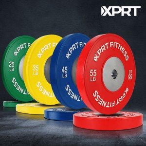 Co-fharpaisean BUMPER PLATES.Olympic Weight Plates Color Code le Steel